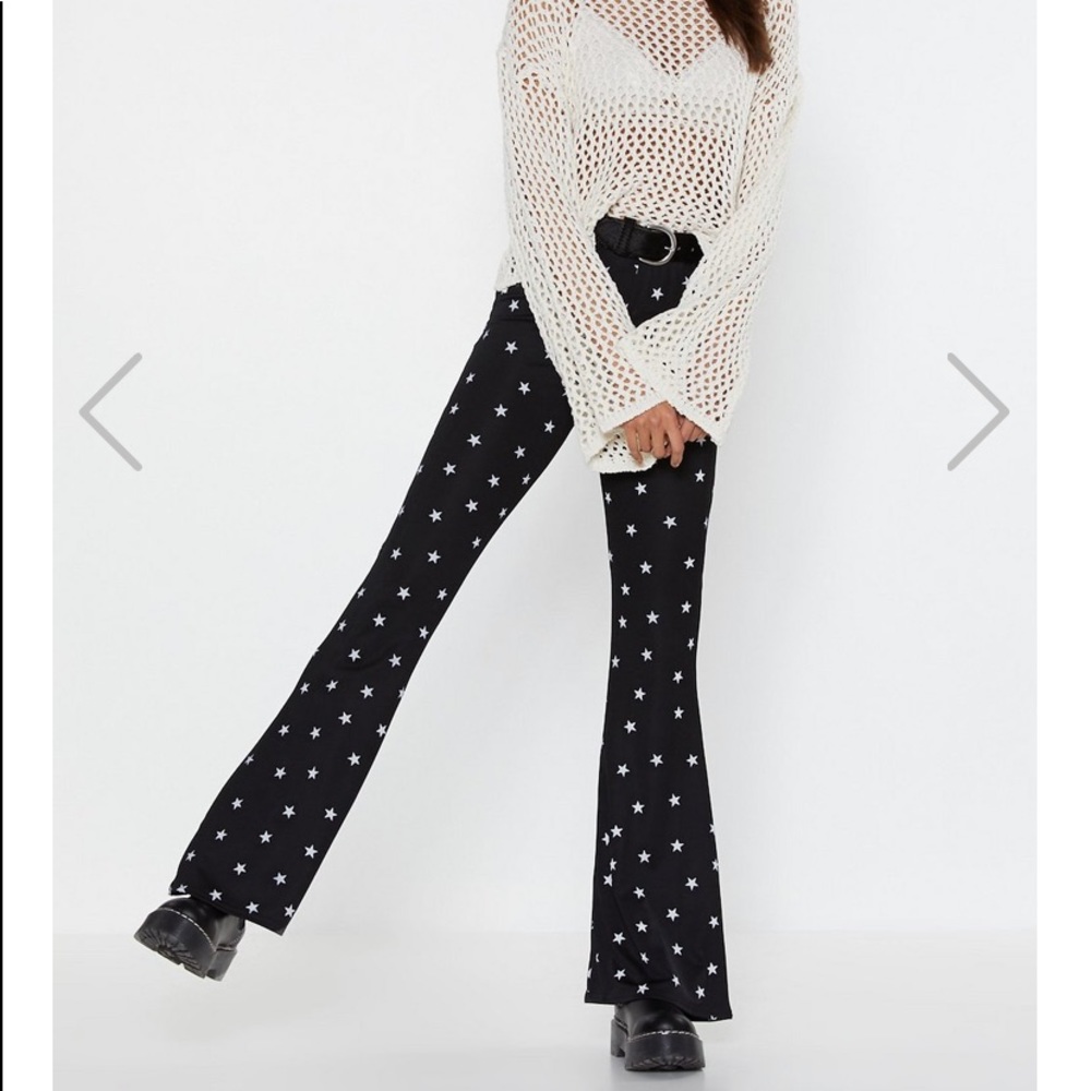Star flare pants